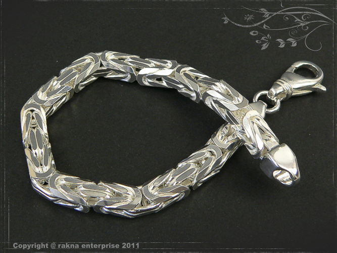 Königskette Armband 925 Silber Breite 7mm 